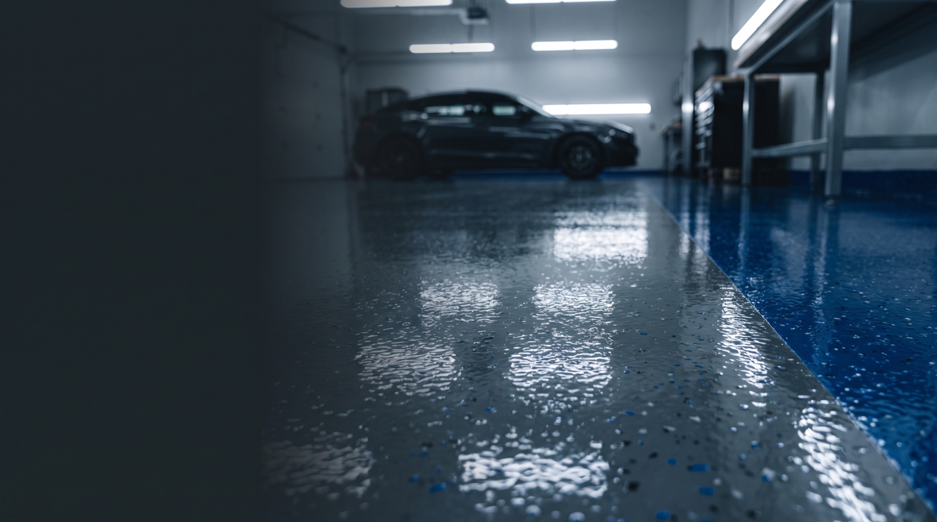 Coated concrete floor representing 904 Epoxy Coatings' service area across Jacksonville and Northeast Florida
